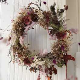 Fall Dried Floral Wreath