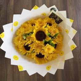 Sunflowers bouquet (small size)