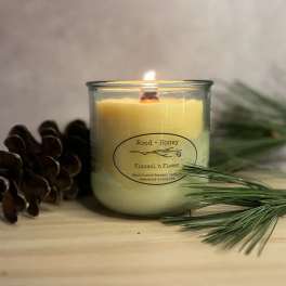Flannel and Flames Beeswax Candle