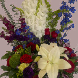 Colorful Blessings Urn Arrangement