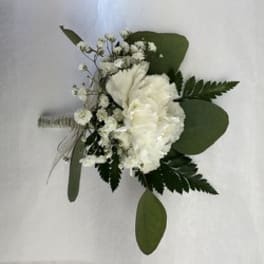 SINGLE LARGE CARNATION BOUTONNIERE