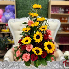Arreglo Girasoles Frontal.