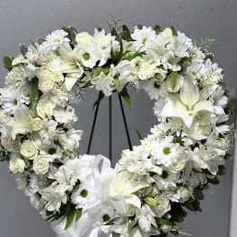 Open Heart Standing Wreath