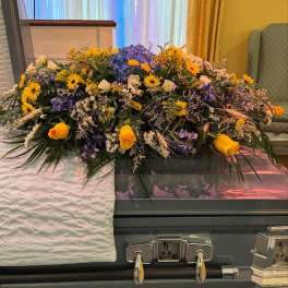Tender Remembrance Casket spray