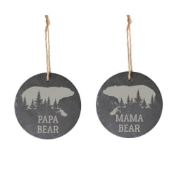 Bear Pair Ornament Set (2pc)
