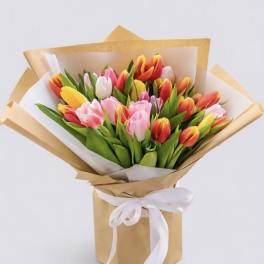 Tulip Wrapped Bouquet