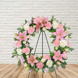 Secret Garden Wreath Easel Spray