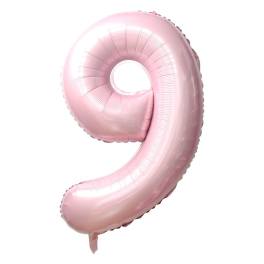 Baby Pink Number 9 Balloon