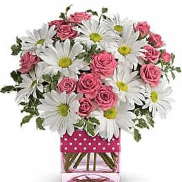 Teleflora's Polka Dots and Posies