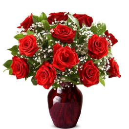 Premium Red Rose Vase