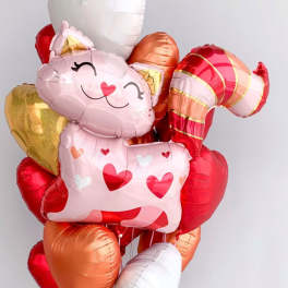 Set of Balloons "Loving Cat"