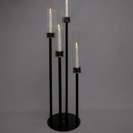 33" Black Candelabra