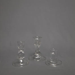 Glass Candlestick Holder