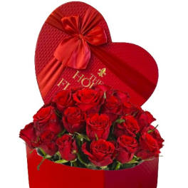 All Red Heart Box