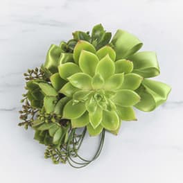 Succulent Corsage by BloomNation™