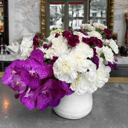 Majestic Orchid Violet Vase