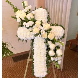 White Garland Cross
