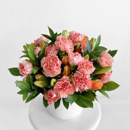 Pink Carnations Radiance Vase