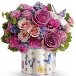 Teleflora's Field Of Butterflies Bouquet