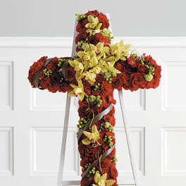 Red and Green Standing Cross