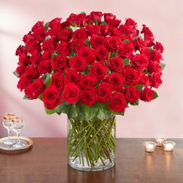 LIMITED SALE: 100 Premium Long Stem Red Roses