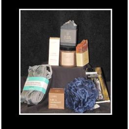 Spa gift set with bath accessories and soap bars
