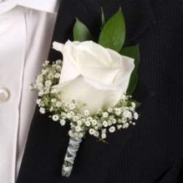 White Boutonniere