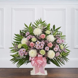 Heartfelt Tribute™ Floor Basket- Pastel