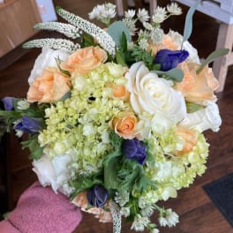 Neutral Wrapped Bouquet