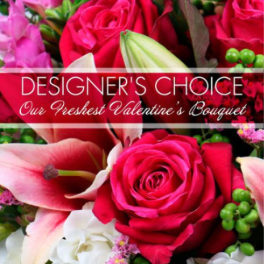 Valentines Day Designers Choice - Bouquet Vase Included