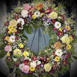 Garden Funeral Wreath