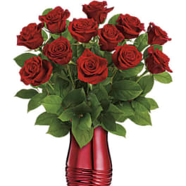 Teleflora's Rouge Romance Bouquet PM