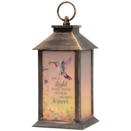 "Light Shine Forever" Lighted Sympathy Lantern