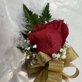Red Rose corsage