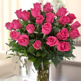 Two Dozen Pink Roses