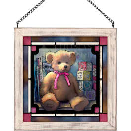 "ABC Bear for a Girl" Stained Glass