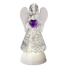 Lighted Angel Purple
