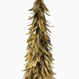 Schlappen Feather Tree - 24" Gilded with Paint - Black