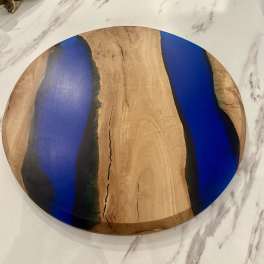 Wood Resin Lazy Susan