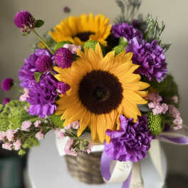 Sunflower Basket