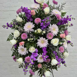 Lavender, White and Pink Standing Spray