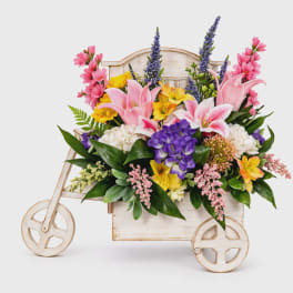 Blooming Spring Bike Cart
