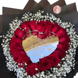 Heart-Shaped Mirror Bouquet