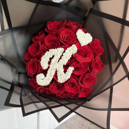 Initial Rose Bouquet