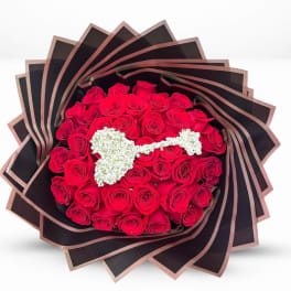 Keys Heart Red Bouquet