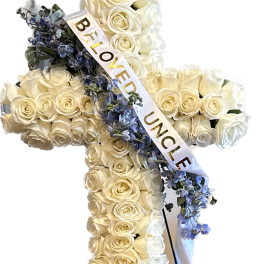 Holy Cross Standing Floral Spray