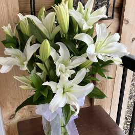 White Sympathy Bouquet