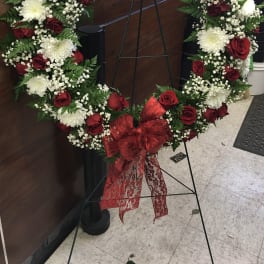 Roses and Mums Wreath
