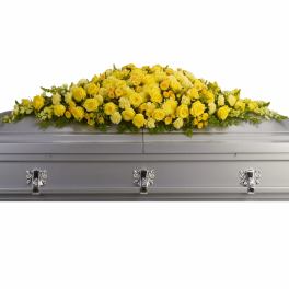 Golden Garden Casket Spray by Teleflora