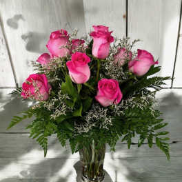 Dozen Roses Arrangement